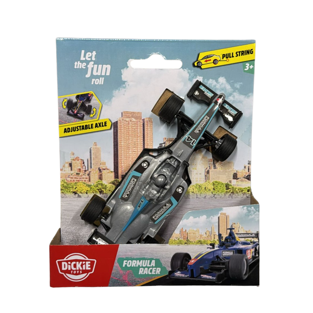 Dickie Toys Formula Racer – Grijs/Zwart