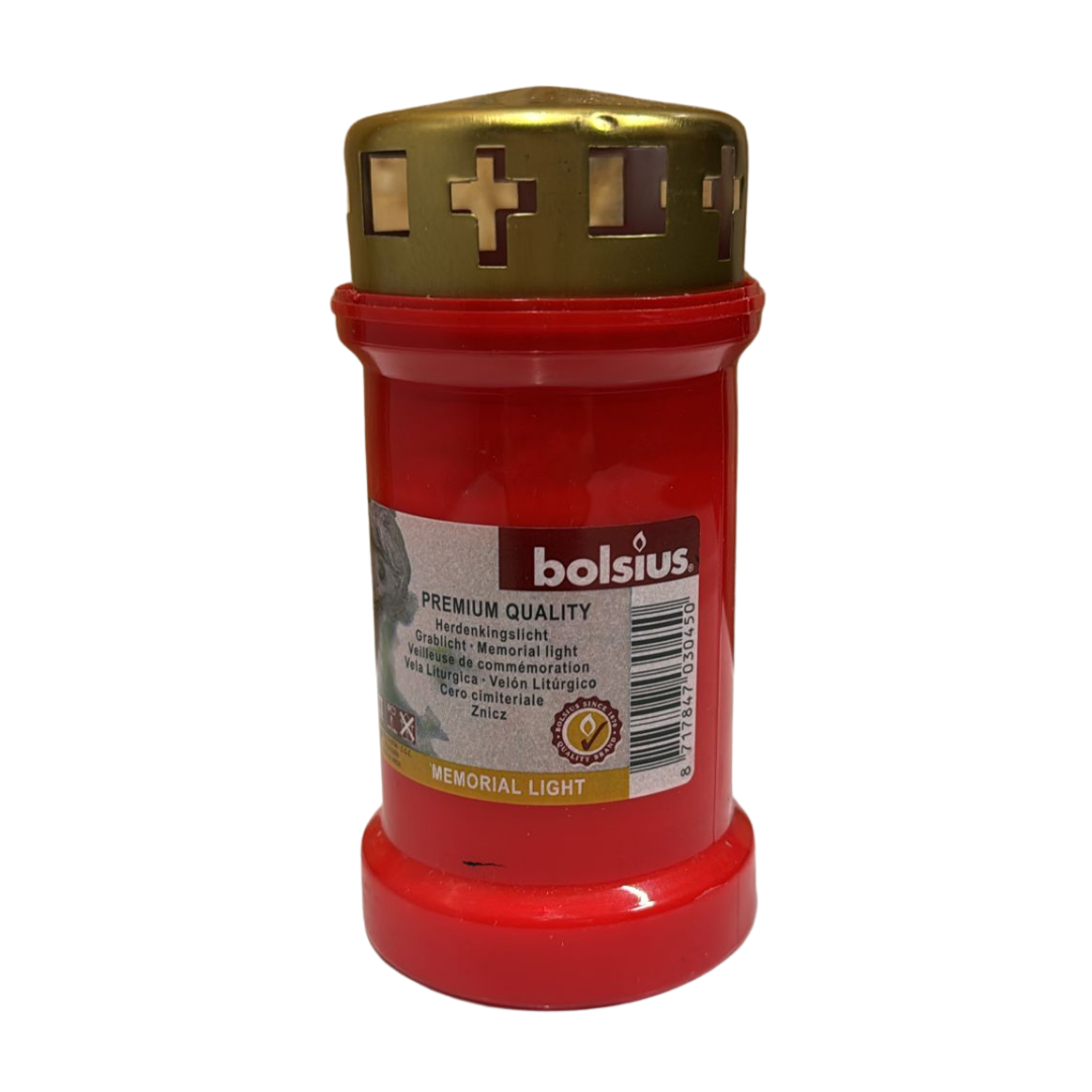 Bolsius Herdenkingslicht Rood – Premium Quality