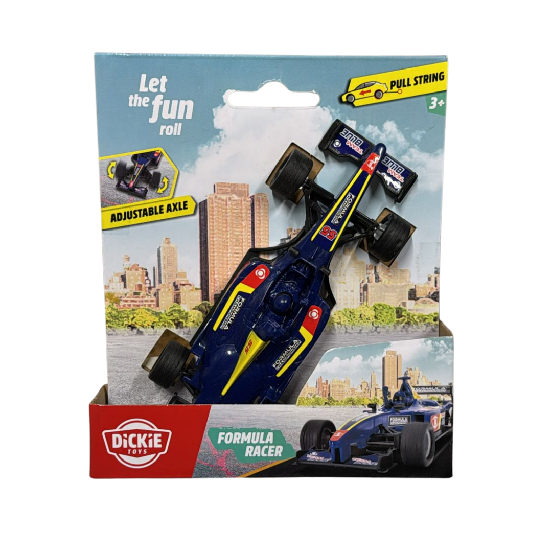 Dickie Toys Formula Racer – Blauw/Geel