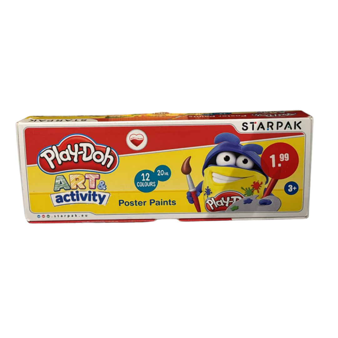 Play-Doh Art & Activity Poster Paints (12 kleuren)