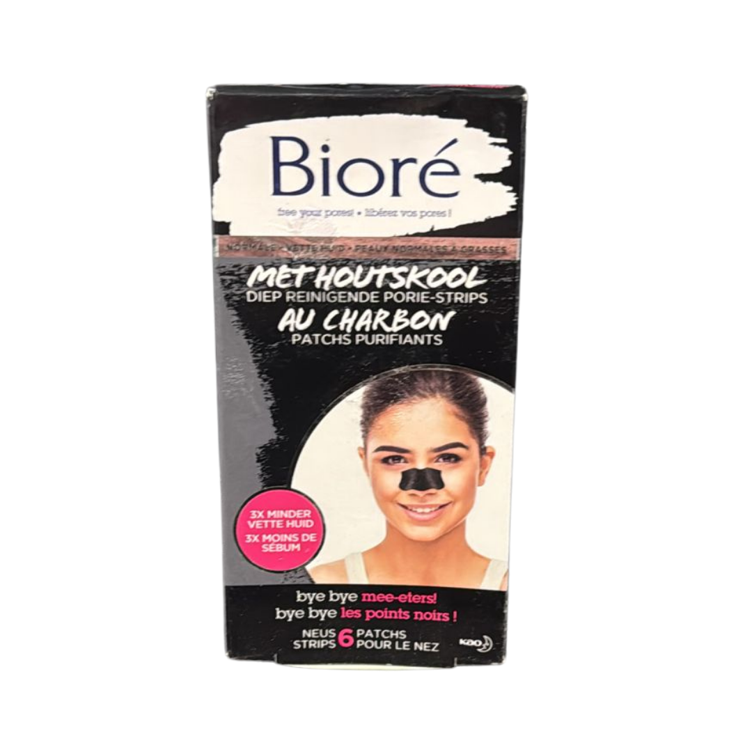 Bioré Diep Reinigende Porie-Strips met Houtskool