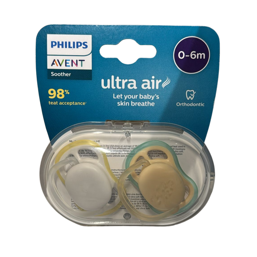 Philips Avent Ultra Air Fopspenen (0-6m) – 2 stuks