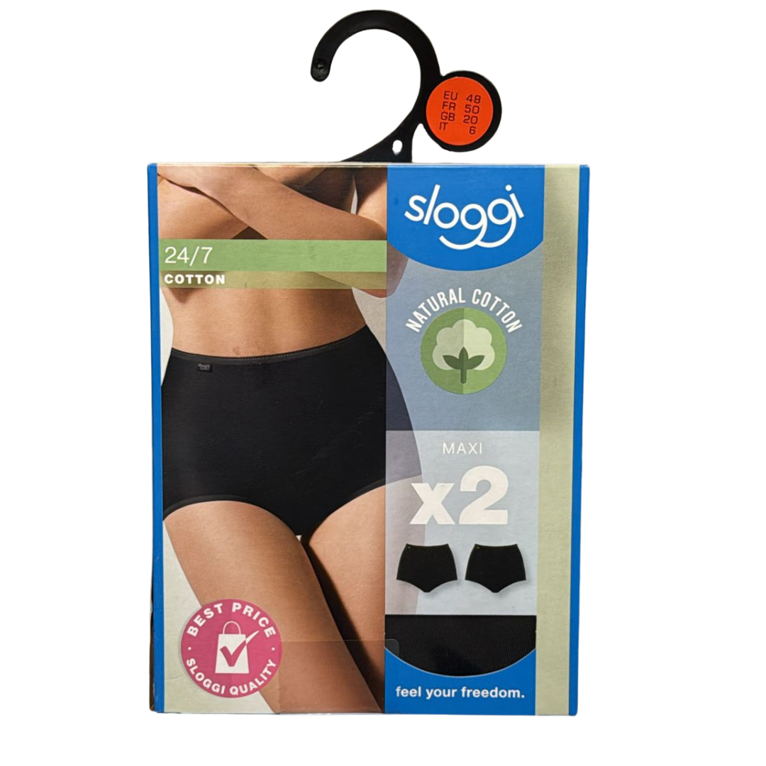 Sloggi Damesondergoed – 2-Pack Maxi (Maat EU 48)