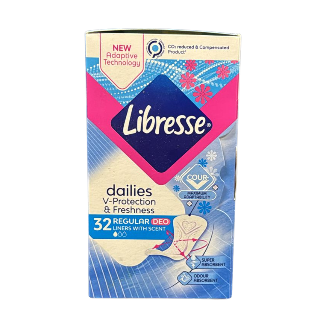 Libresse Dailies V-Protection & Freshness Regular Deo (x32)