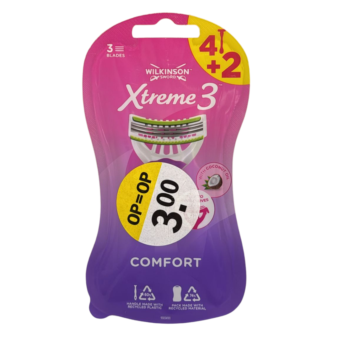 Wilkinson Sword Xtreme 3 Comfort (4+2 mesjes)