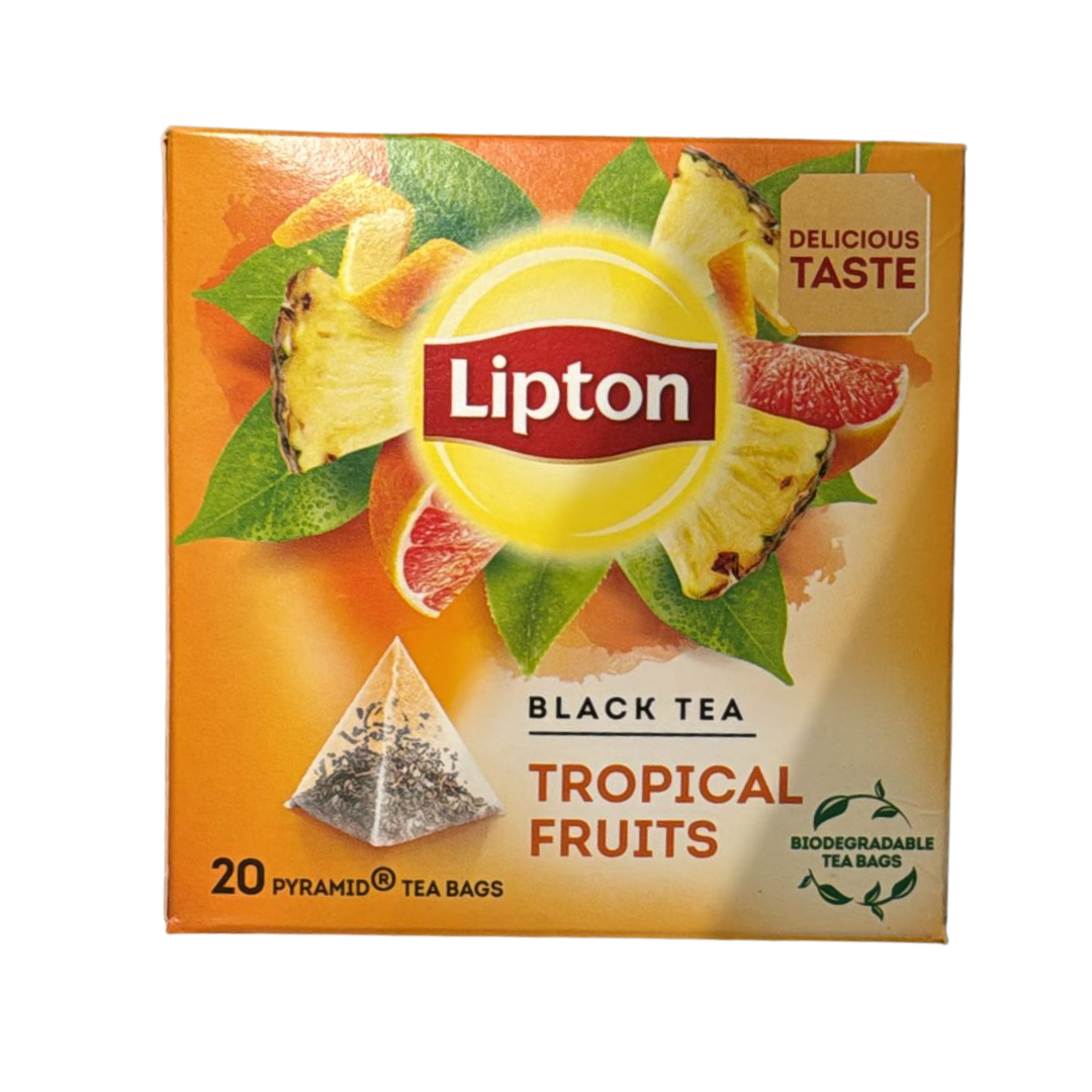 Lipton Black Tea – Tropical Fruits (20 zakjes)